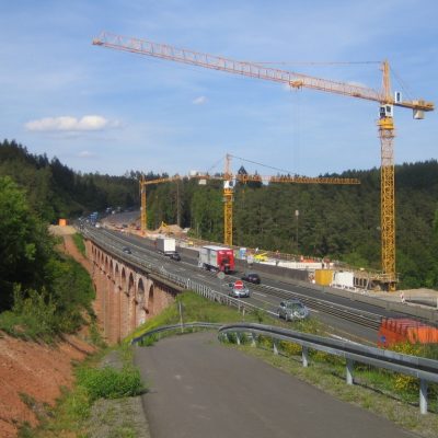 Liebherr 140EC-H Bad Hersfeld Asbachtalbrücke Wedekind Kassel