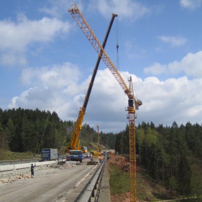 Liebherr 140EC-H Bad Hersfeld Asbachtalbrücke Wedekind Kassel